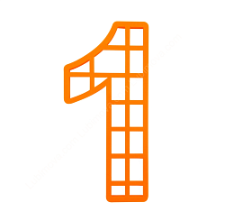 Вырубка для пряников "1" большая 25 см