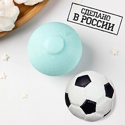 Силиконовая форма «Футбольный мяч 3D», d=4,1 см