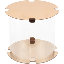 Коробка для торта "Тубус" 16 см*22 см золото